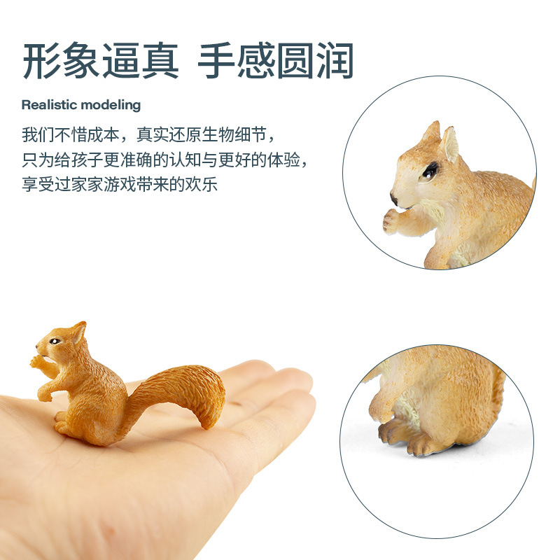 Cross-border simulation animal toys, animal collection, PVC solid animal models, desktop ornaments, zoo gifts details Picture