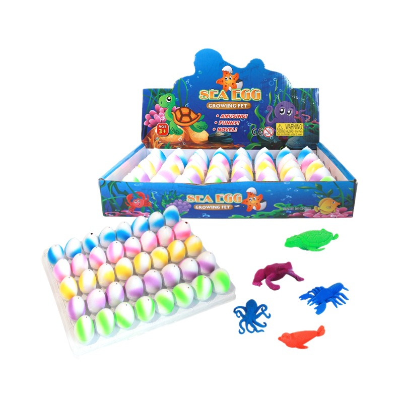 Wholesale of colorful expanding ocean hatching egg bubbles, large expansion and deformation simulation animal water soaking blind box children's toys Item Picture