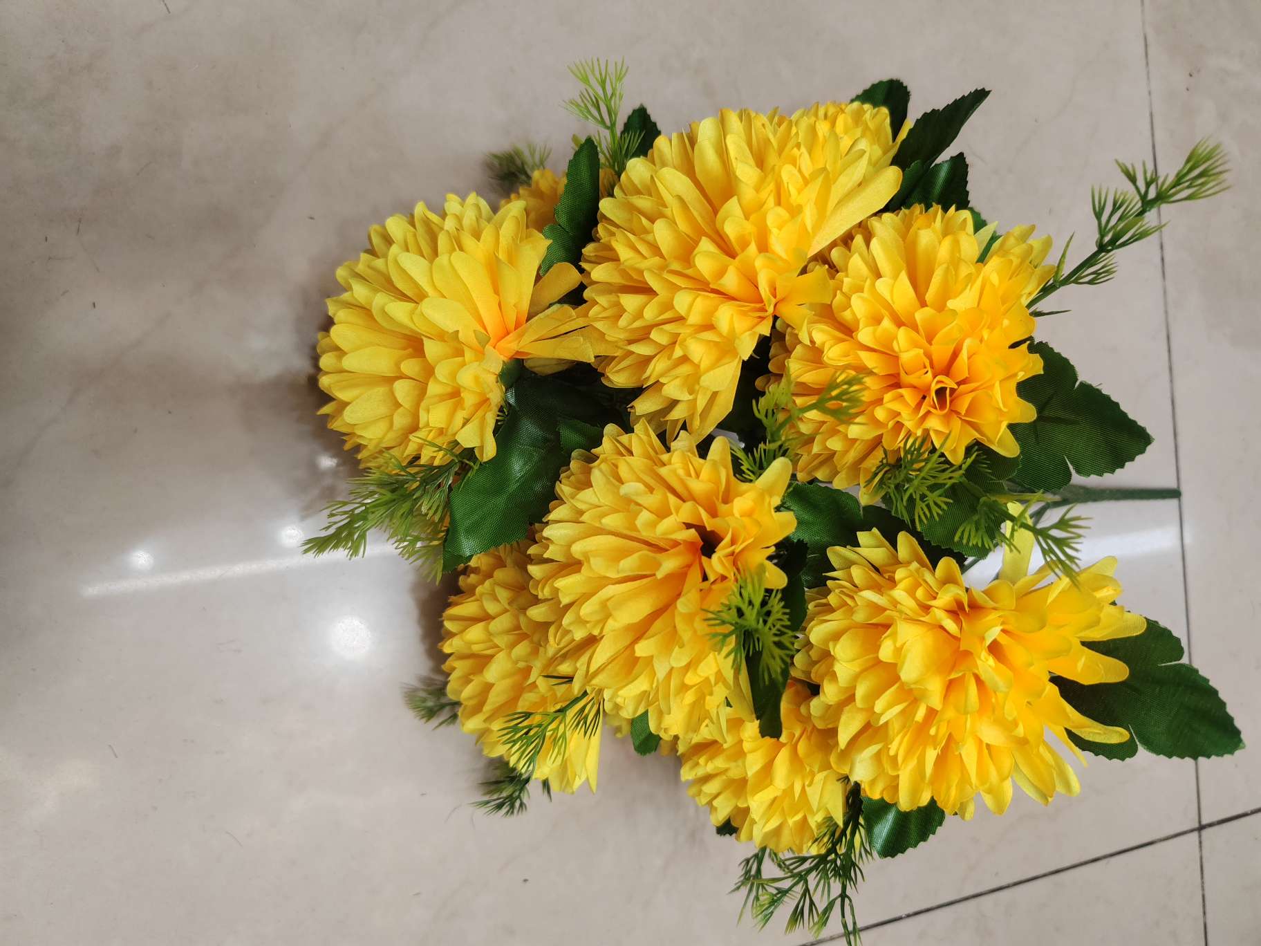 12头无纺布菊花细节图