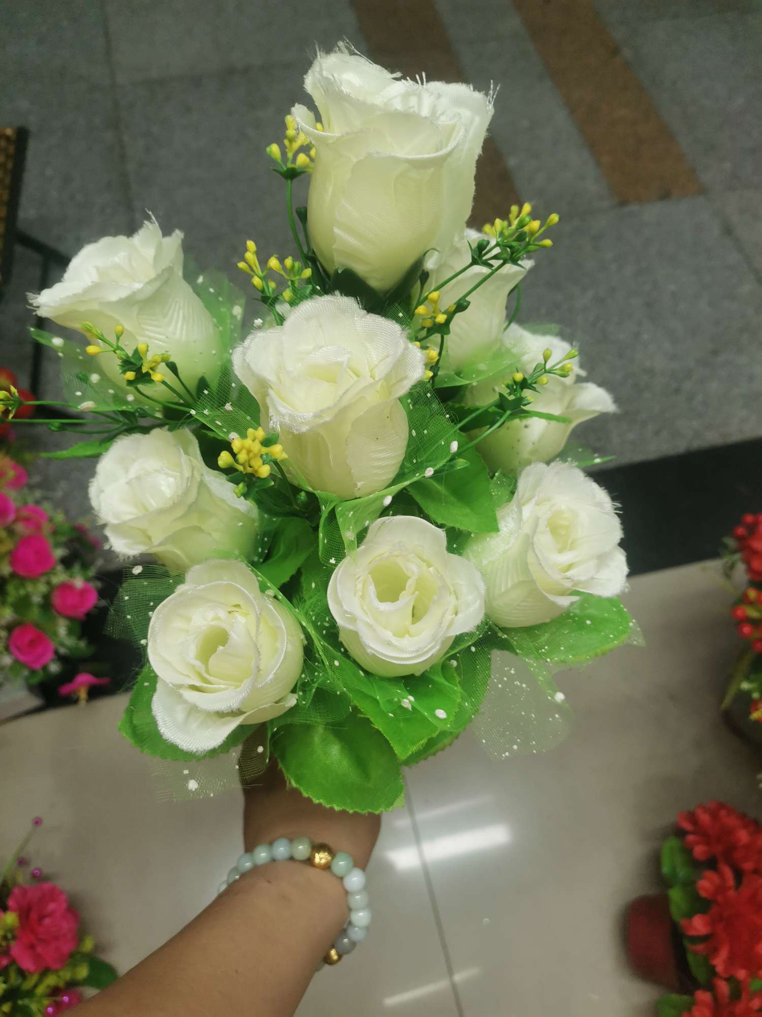 Simulated handicrafts, gift displays, Phalaenopsis simulated petals, dried flowers, sweet potato leaves simulated flowers, gladioli decorative items detail image 2