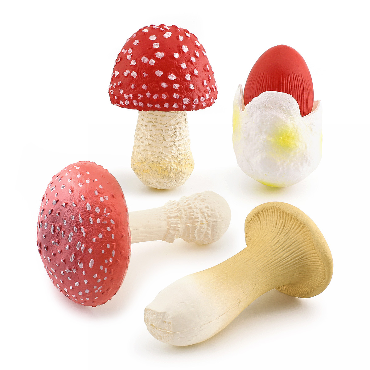 Cross-border simulation fungus mushroom model: Shiitake mushroom, white poison, Amanita, Pleurotus eryngii, Matsutake, double Abalone mushroom, poison rope umbrella ornament Item Picture