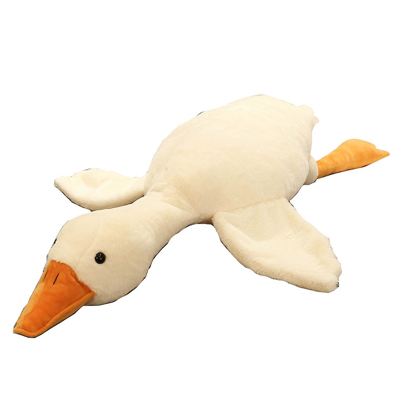 Rabbit fur big white goose doll, plush toy duck, large sleeping pillow, male and female sleeping doll, birthday gift Item Picture