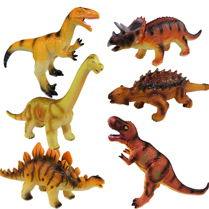 Amazon's new dinosaur simulation children's creative toy IC speaker can sound a soft rubber dinosaur model toy Item Picture