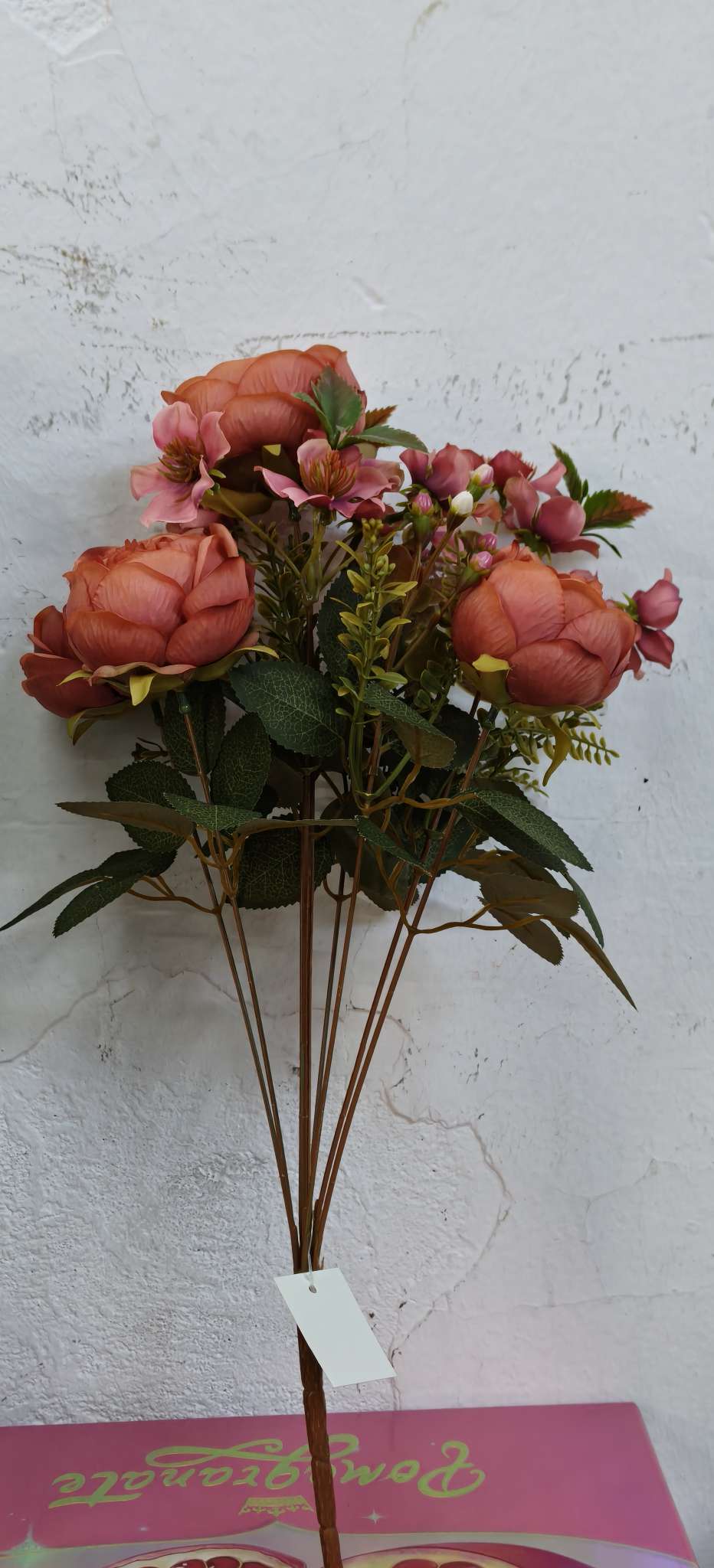 9-head European-style peony artificial flowers, plastic flowers, artificial artificial flowers, plastic handcrafted flowers, hand-held bouquets, flower arrangements, wedding flowers