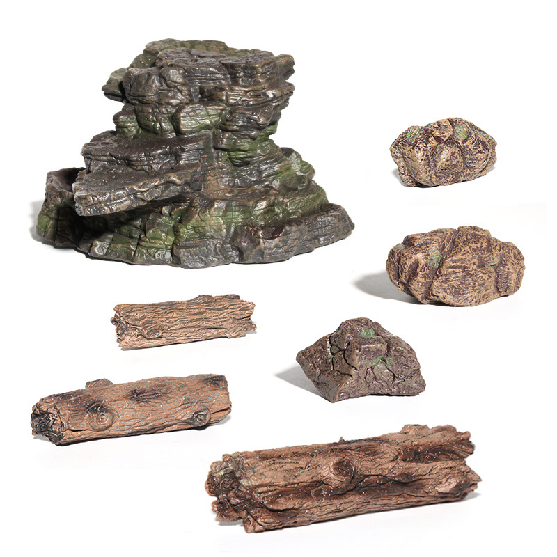Creative simulation stone rockery scene accessories, simulation courtyard sand table scene, plastic stone landscape model ornaments Item Picture