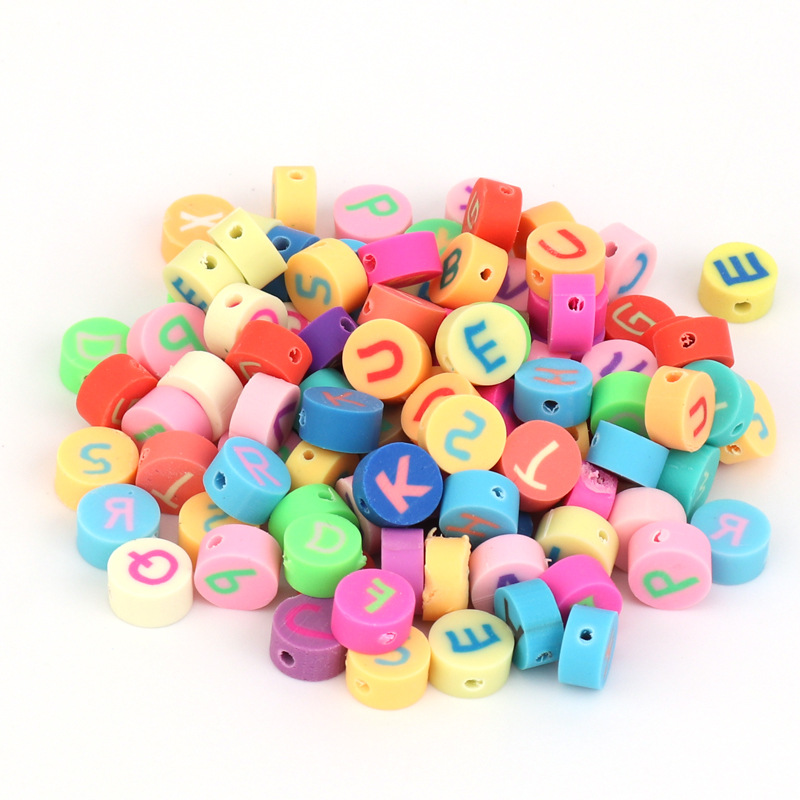 Customized 10mm soft clay perforated heart-shaped fruit slice ear stud pendant, DIY beaded handicraft accessories and ornaments Application Scenario