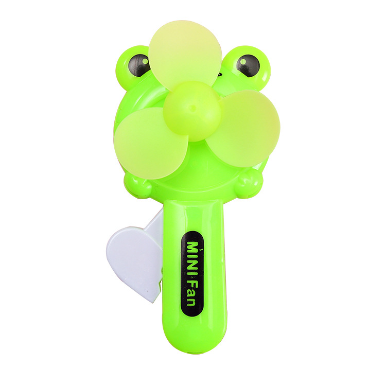 Cute cartoon hand-cranked fan, hand-pressed manual mini fan, portable, portable, hand-held, hand-held ground promotion gift Item Picture