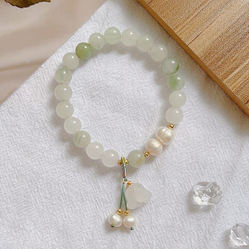 Natural Shoushan stone abacus beads, high-quality, fashionable and versatile double-loop bracelets, exquisite diy original design beads wholesale Specification image