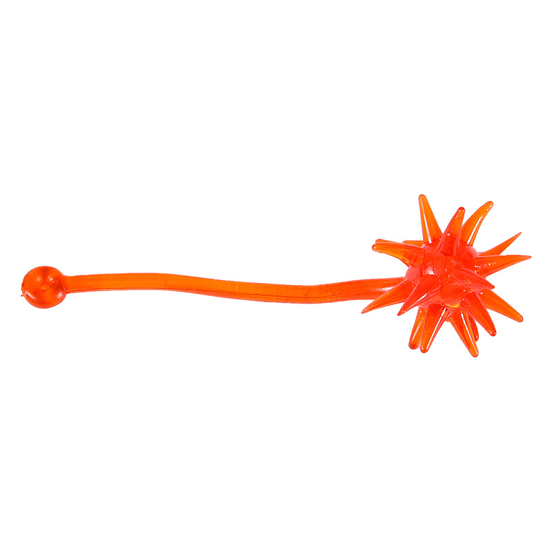 Nostalgic children's fun toy: Sticky meteor hammer, soft rubber, hand-swinging sticky ball, stretchable sticky elastic large sticky hammer Item Picture