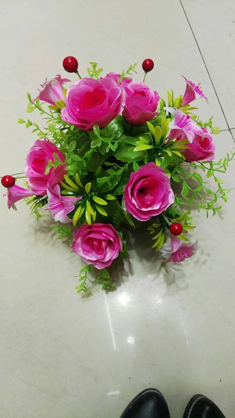 Simulated handicrafts: Phalaenopsis petal dried flower display, sweet potato leaf simulated flower, gladiolus gift decoration details Picture