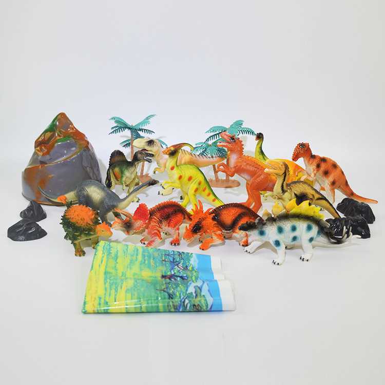 Creative simulation dinosaur toy animal models in stock, new cross-border products in barrels, wholesale of early education creative children's toys details Picture