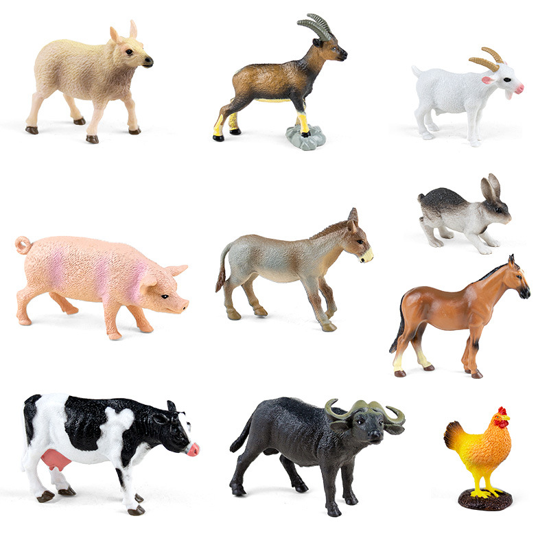 Cross-border simulation animal toys, animal collection, PVC solid animal models, desktop ornaments, zoo gifts Specification drawing