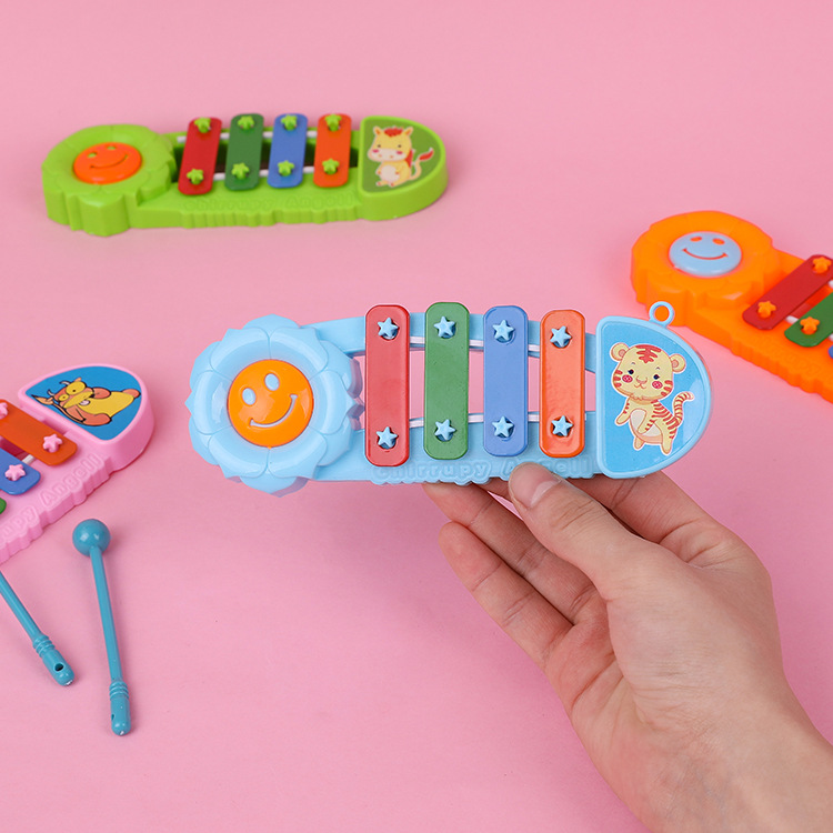 Infant and toddler cartoon mini hand-played piano, children's plastic percussion instrument, baby music early education toy, gift toy Specification drawing