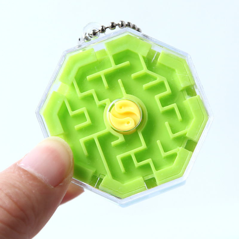 Children's educational toys, concentration training, beading maze, brain development toys, thinking games, backpacks, small pendants Specification drawing