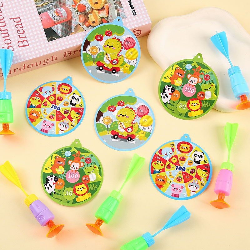 Children's small toys, suction cups, flying needles, darts, street stall gifts, children's toy hanging boards, matching gifts for kindergartens Specification drawing