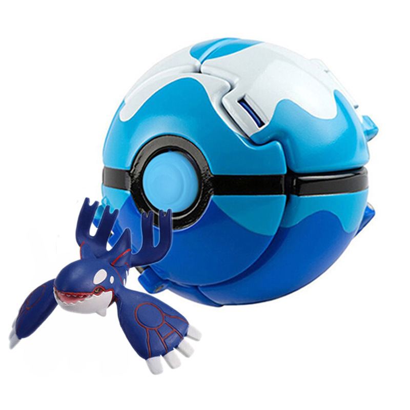 Pokemon Flip Pet Poke Ball, Mewtwo Spitfire Dragon, Johnny's Pocket Monster Pokeball model toy Item Picture