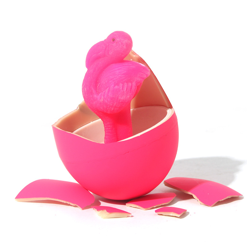 Wholesale of cross-border water-soaked dinosaur egg hatching, extra-large flamingo, children's educational baby diy small toys Item Picture