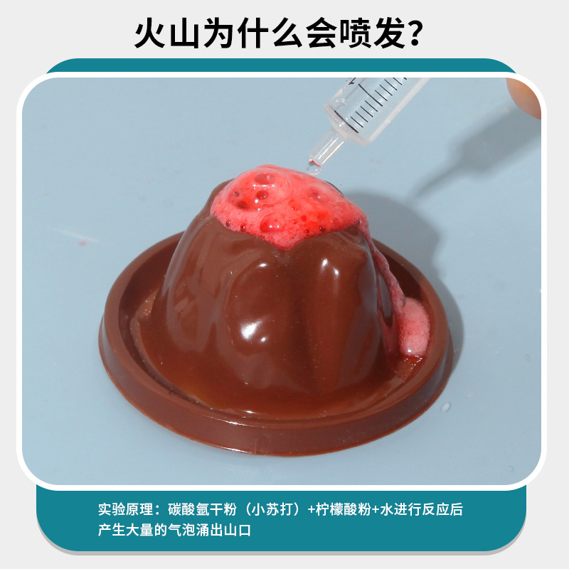 Science experiment, volcanic eruption, children's early education, intelligence development, diy hands-on boys' toy sets, equipment, model making Application Scenario