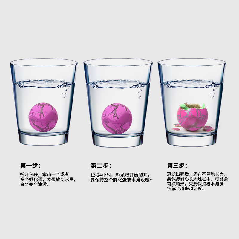 Carefully selected water-soaked dinosaur hatching eggs grow into big children's toys. Break the shell! Dinosaur resurrection expansion egg toys wholesale Application Scenario