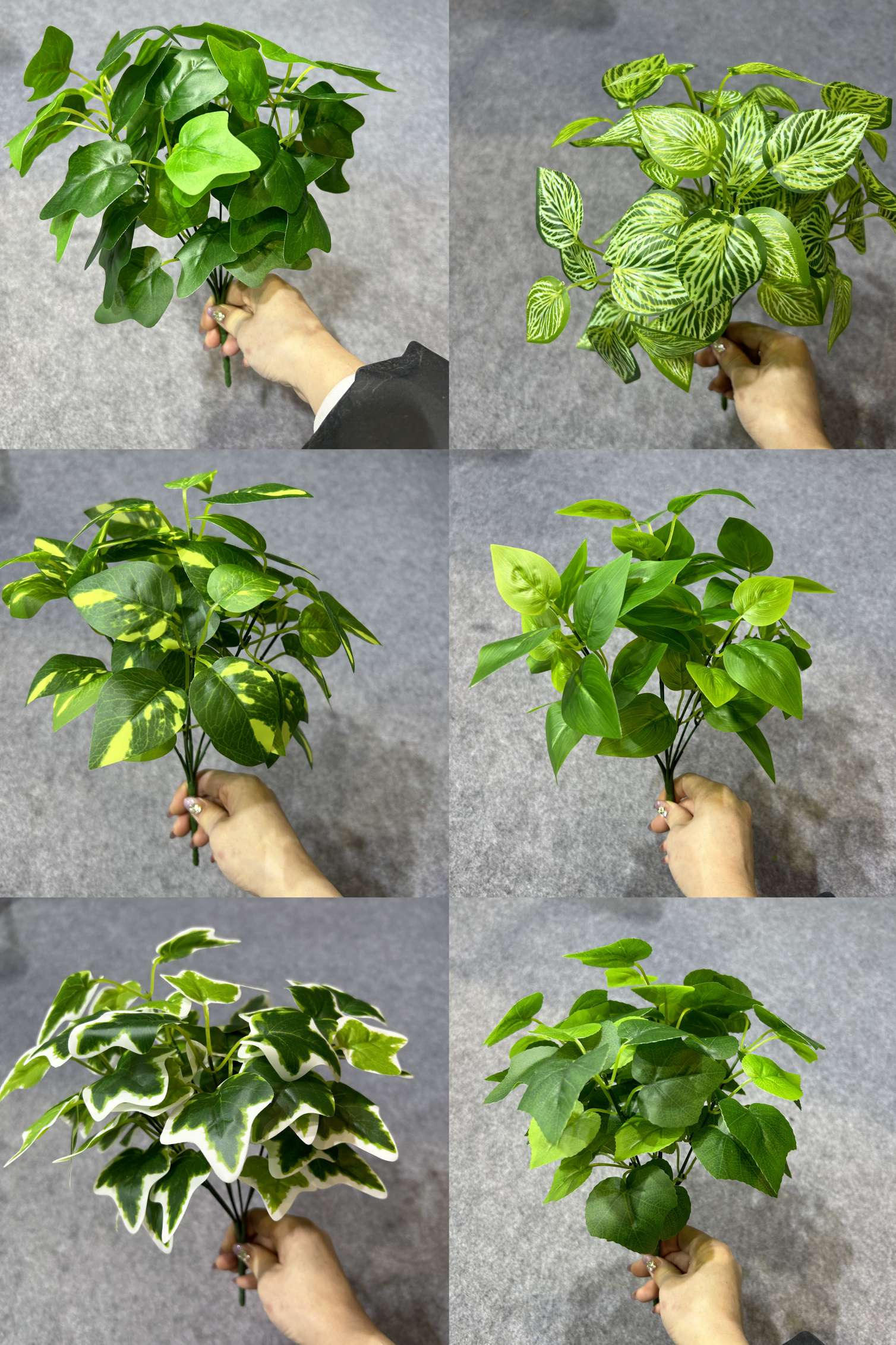 A variety of 7-prong green plant simulation plant handicrafts, gifts, creative handcrafted artworks, home decoration collectibles to choose from