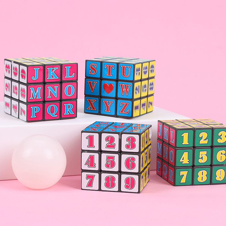 5.3CM Digital 3x3 Rubik's Cube for adults, educational beginners, beginner-level Rubik's Cube, kindergarten gifts and prizes details Picture