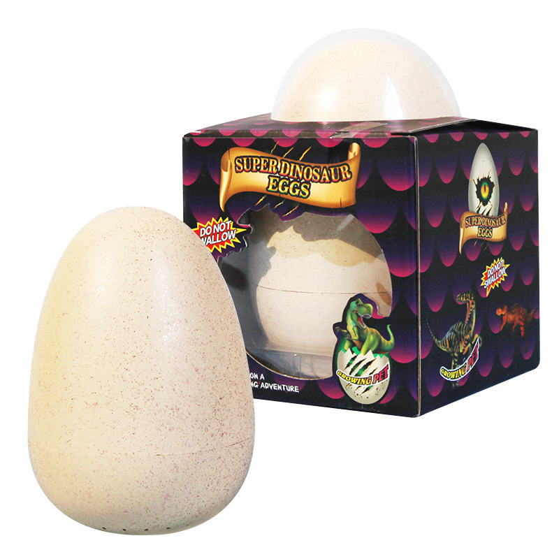 New cracked dinosaur egg soaked in water for hatching, egg swelling toy, children's model, novel blind box, street stall toy wholesale Item Picture