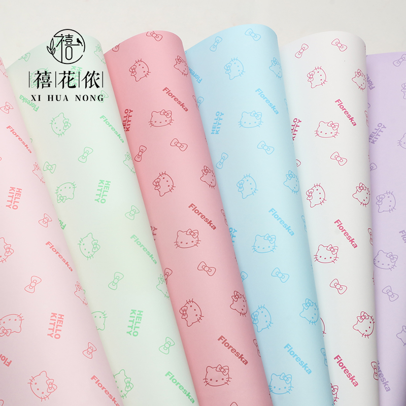 Xihua Nong KT Stiff-shaped Paper Flower wrapping Paper 180g Thickened bouquet Gift Paper Flower shop Floral art materials Specification image