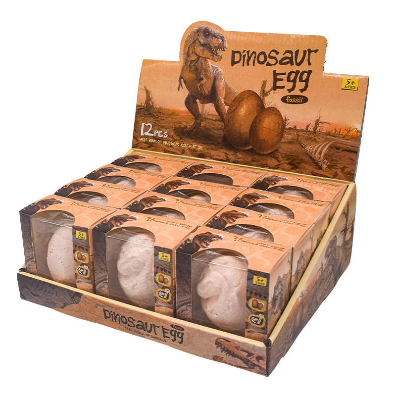 Cross-border archaeological excavation of dinosaur eggs, children's DIY handmade fossil excavation, baby educational animal handmade toys Item Picture