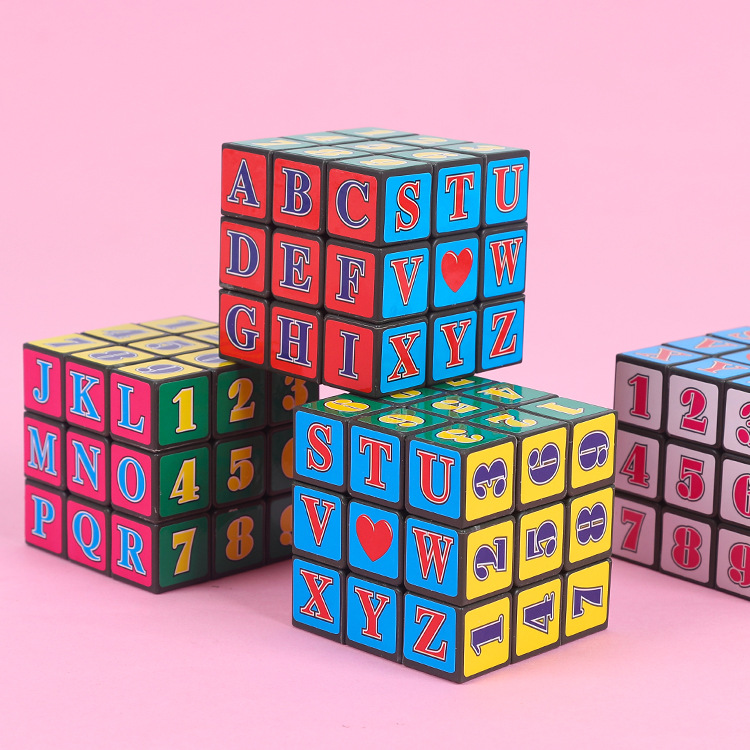 5.3CM Digital 3x3 Rubik's Cube for adults, educational beginners, beginner-level Rubik's Cube, kindergarten gifts and prizes full figure
