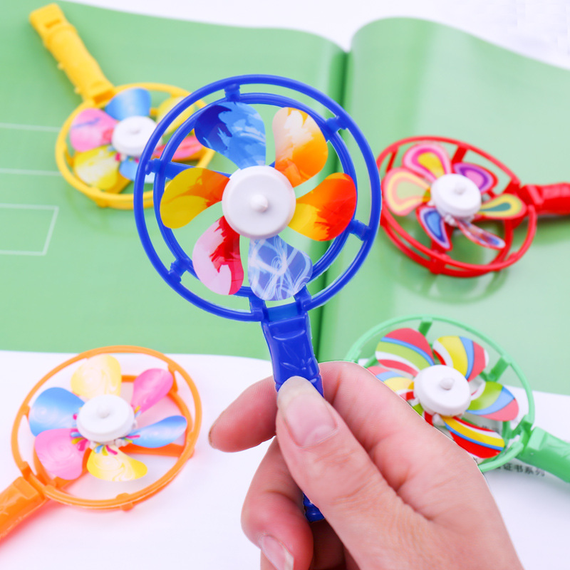 Colorful windmills with windmills, children's creative windmills, colorful plastic windmills, small gifts, primary school students' toys Specification drawing