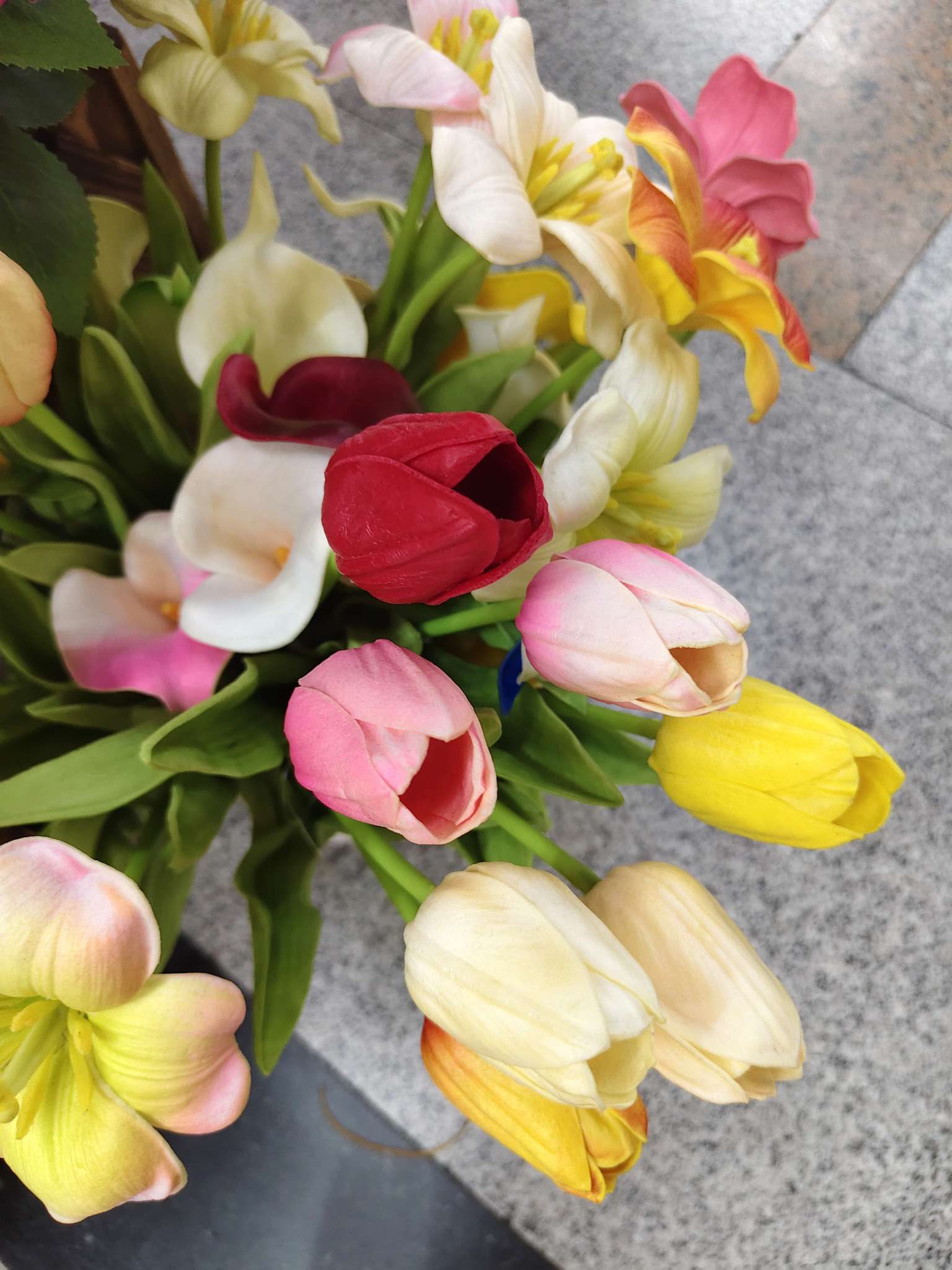 仿真工艺品礼品蝴蝶兰花瓣干花摆设仿真花剑兰地瓜叶装饰品详情图2