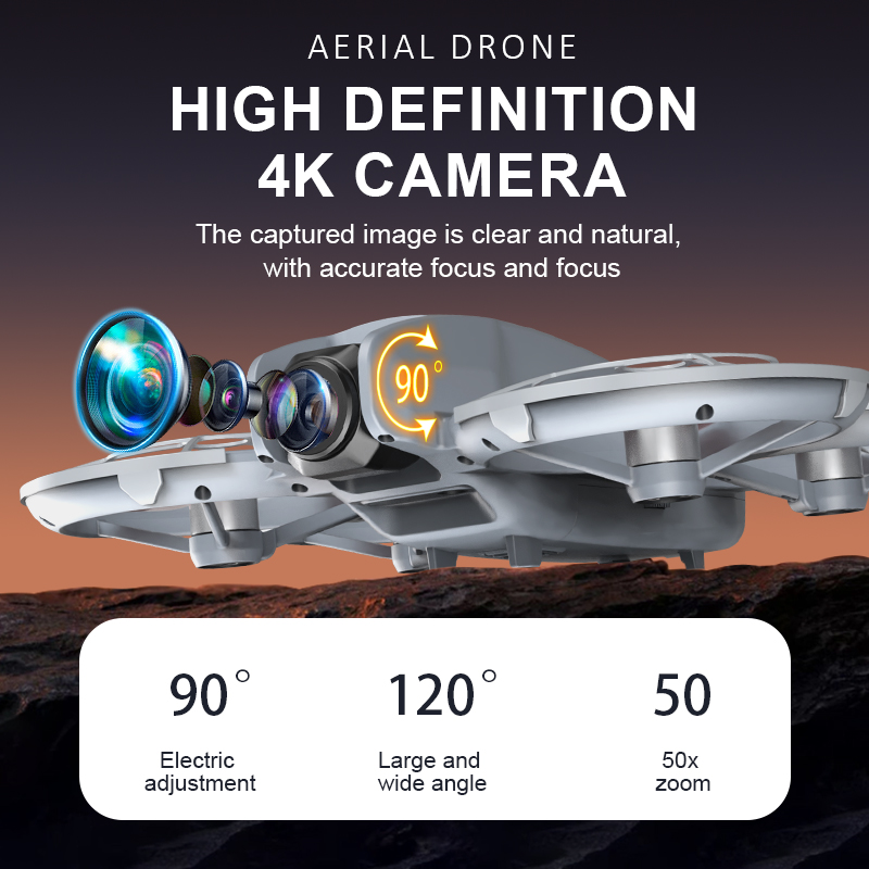 Cross-border new black technology obstacle avoidance brushless drone with screen high-definition aerial photography quadcopter toy manufacturer Specification image