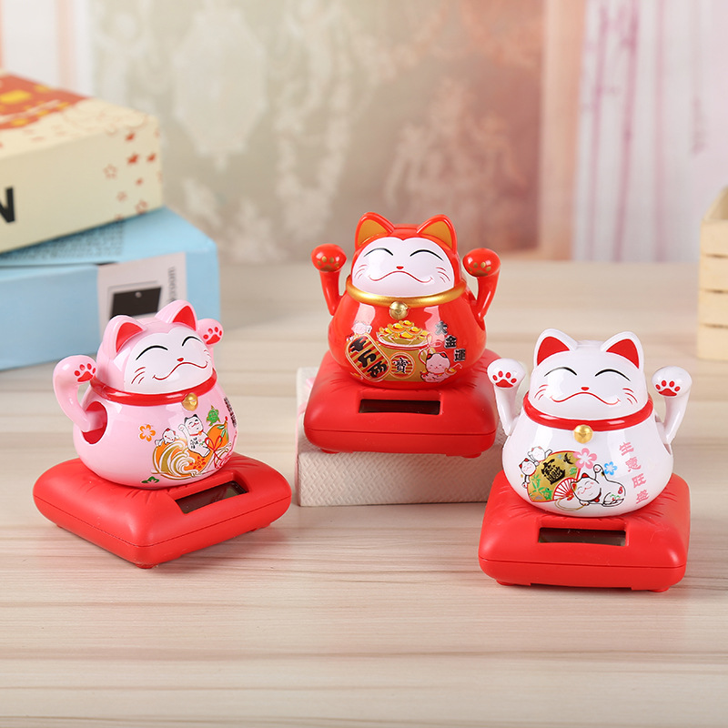 招财猫/招财猫配件/陶瓷招财猫/批发/车载摆件细节图