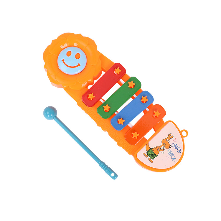 Infant and toddler cartoon mini hand-played piano, children's plastic percussion instrument, baby music early education toy, gift toy Item Picture