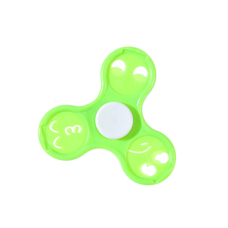 Wholesale of small toys and gifts such as smiling face bearing fidget gyro, three-leaf fidget gyro, cross-border spiral interfinger pressure relief Item Picture