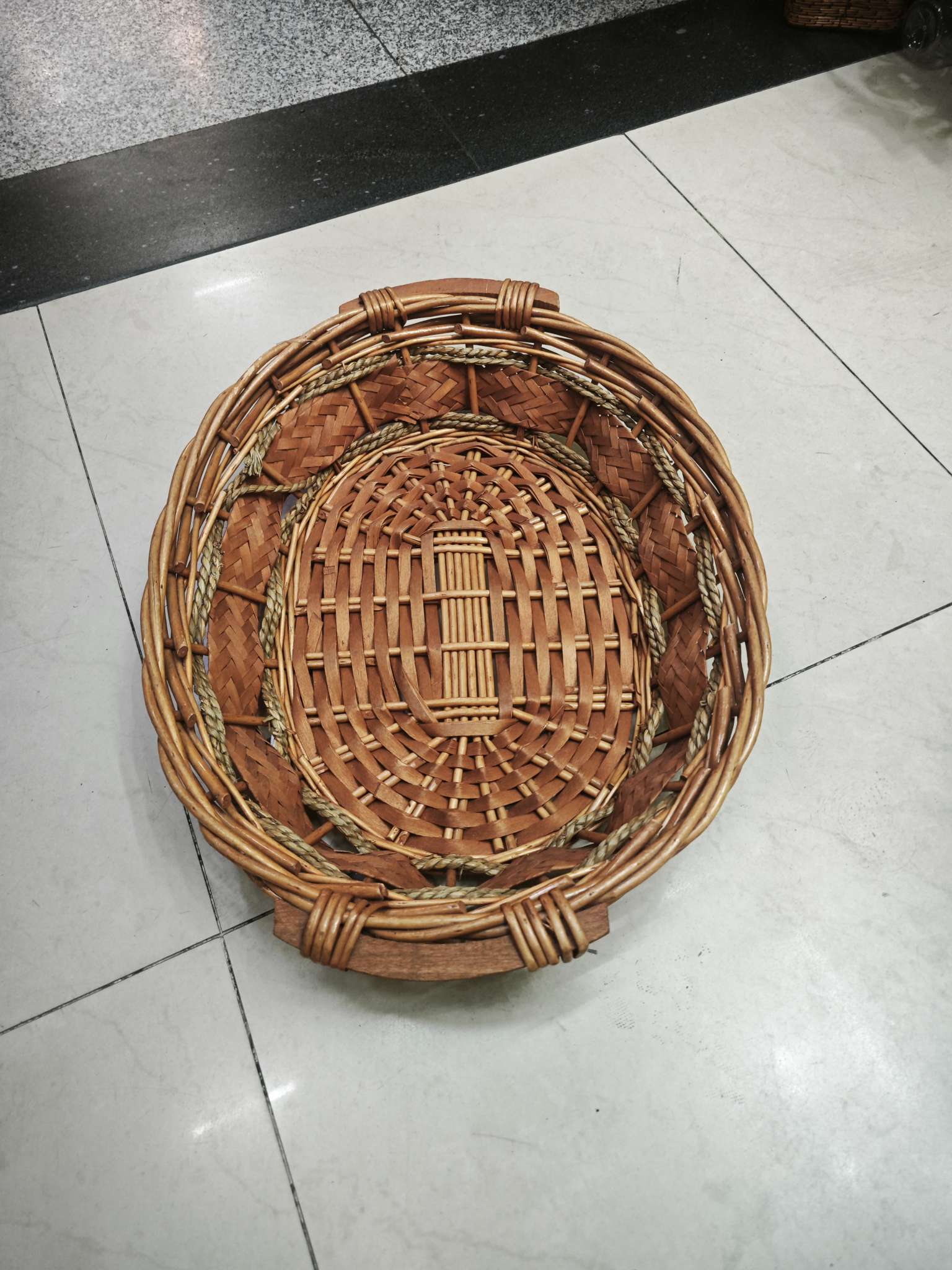 柳编工艺品礼品超大花艺手提篮民间手工柳编花篮家居装饰送礼品细节图