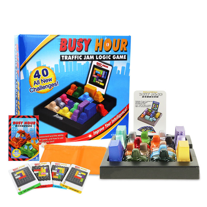 Table toys, peak hours, traffic congestion time, parking lot, children's educational toys, intellectual development, brain-stimulating board games details Picture
