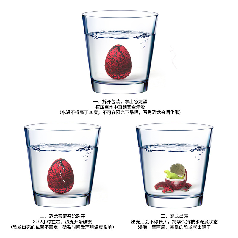 Soaking in water to hatch a toy, a small dinosaur egg blind box, a diy creative toy dinosaur model for children's early education and intelligence Application Scenario