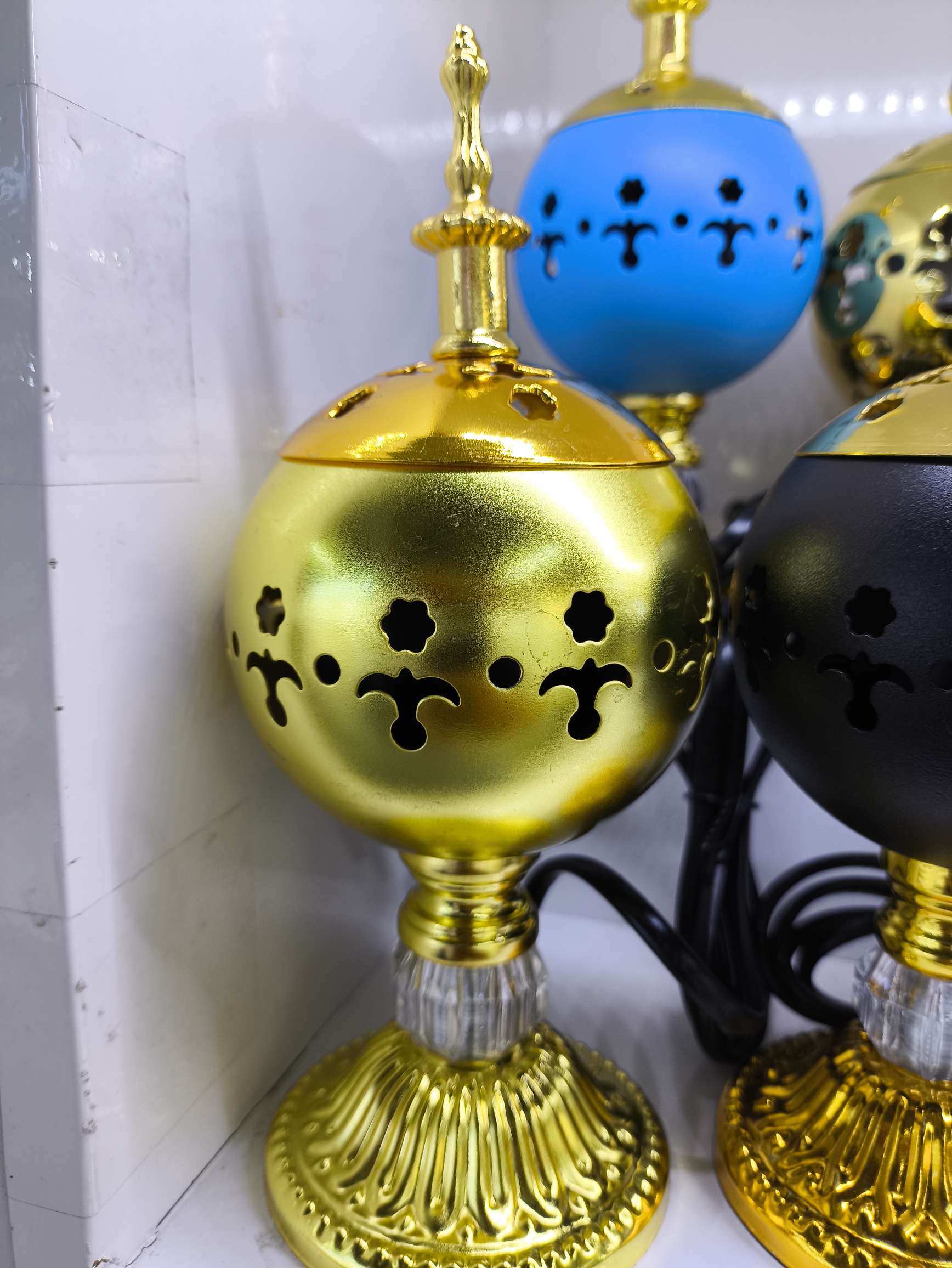 工艺品装饰器皿电镀多肉塑料花盘实木果盒微观景观摆件铁线工艺品详情图5