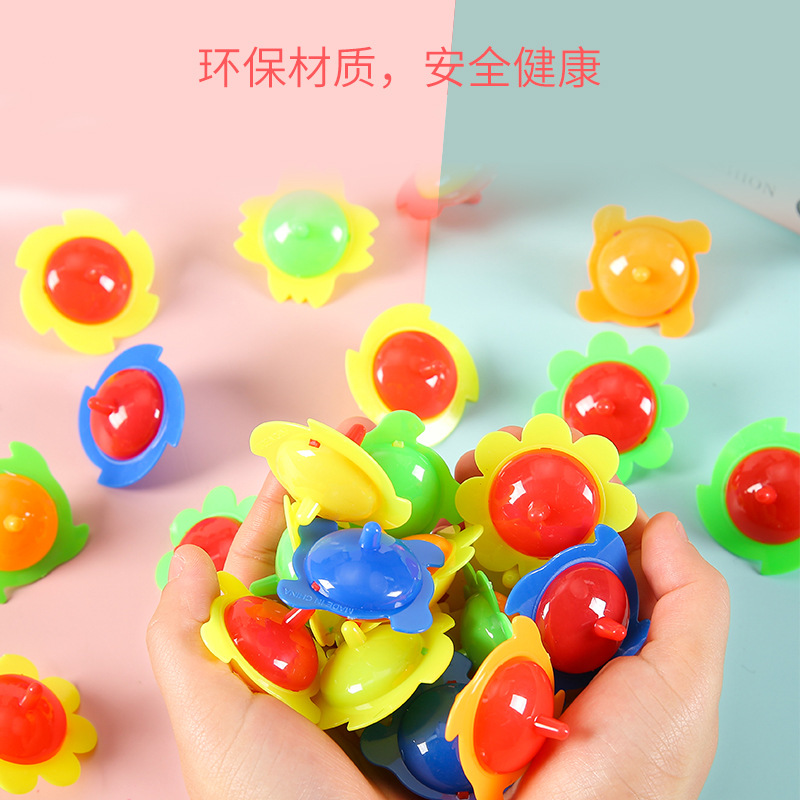 Two-color lace spinning top, traditional and nostalgic colorful top, children's gift, educational small top, small toy wholesale Specification drawing