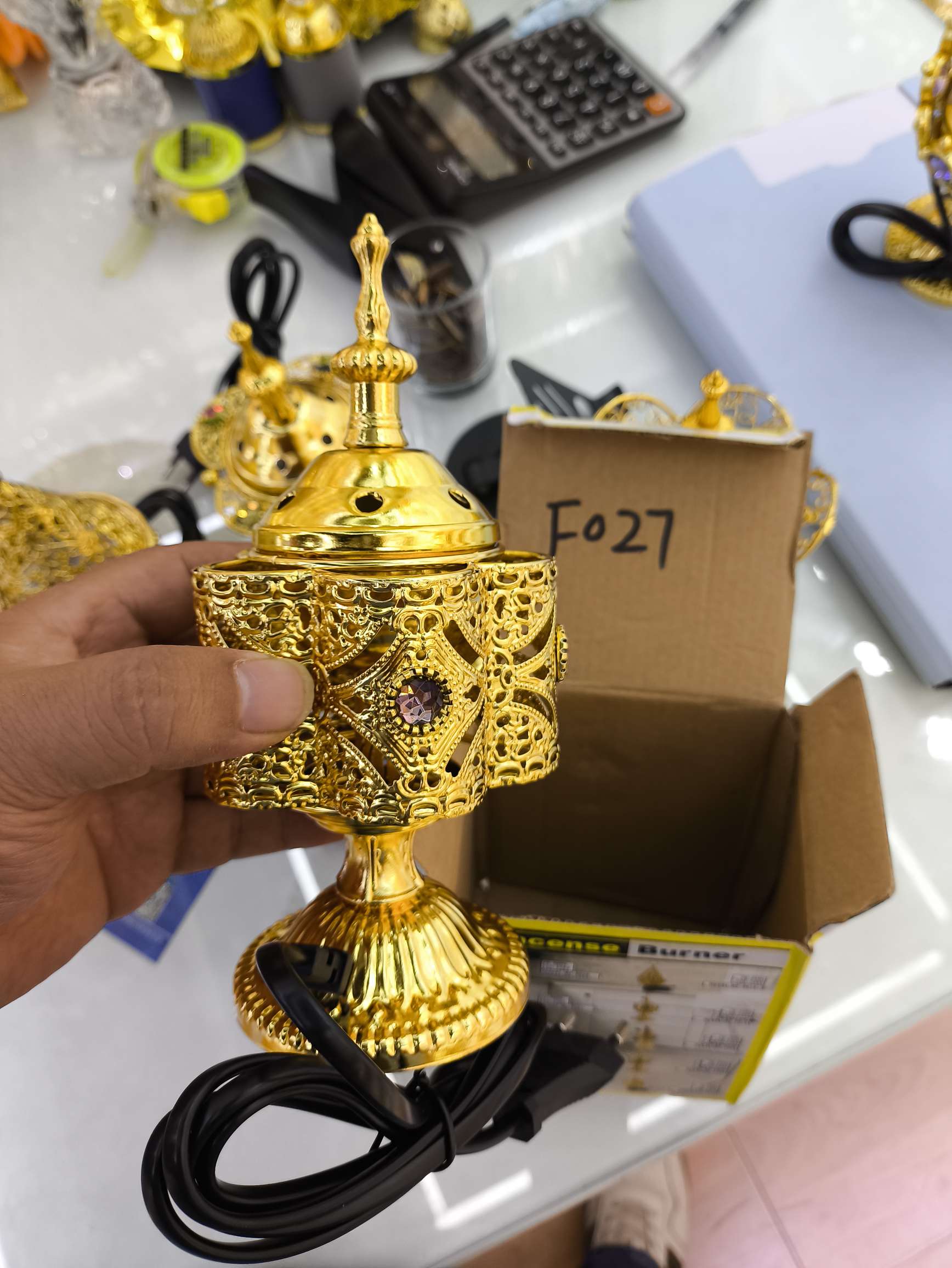 景德镇工艺品装饰器皿电镀多肉微景观摆件铁线工艺品详情图4