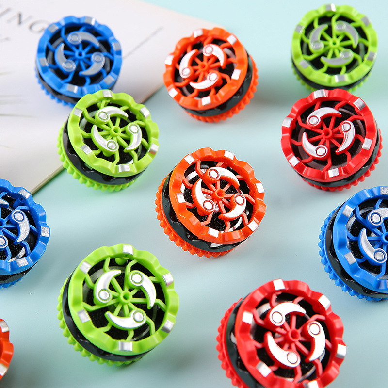 Douyin's best-selling firework gyroscope, a four-color, stress-relieving, glowing and dazzling flint gyroscope toy full figure