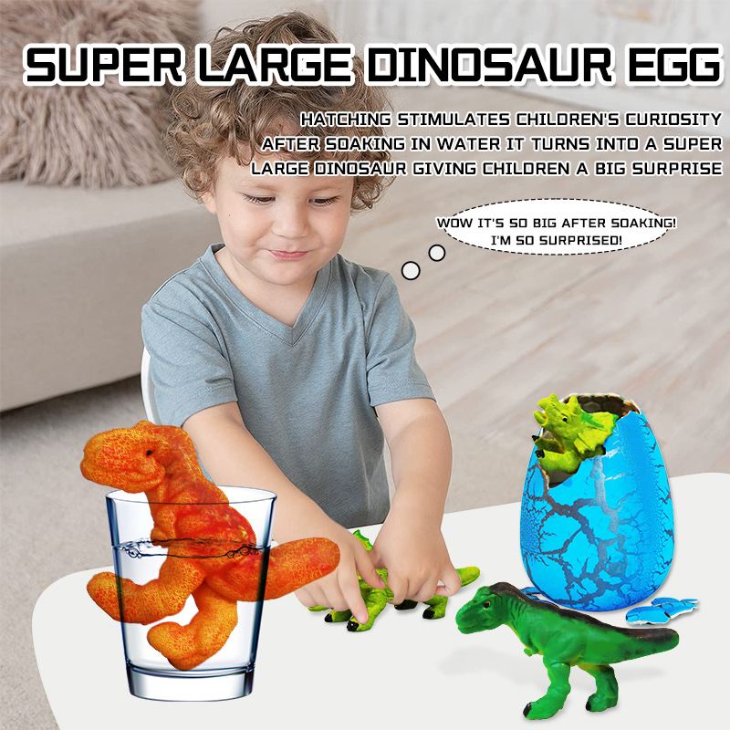 New cracked dinosaur egg soaked in water for hatching, egg swelling toy, children's model, novel blind box, street stall toy wholesale Application Scenario