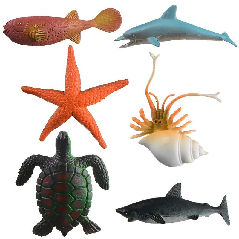 24 types of children's simulated Marine animal toys in buckets, including animal models for early education, learning and cognition for boys and girls Specification drawing