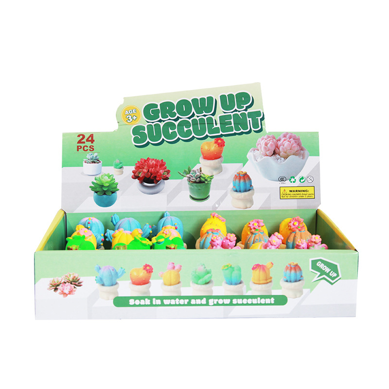 Cross-border mini miniature cute cactus simulation green plant succulent model children's playhouse blind bag decorative toy Item Picture