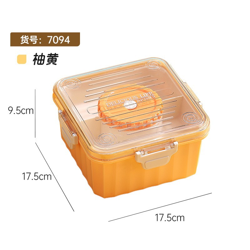 J35-7094 Personalized lunch box, new style with tableware and rice, insulated lunch box, food preservation box, microwave-safe lunch box detail image 7