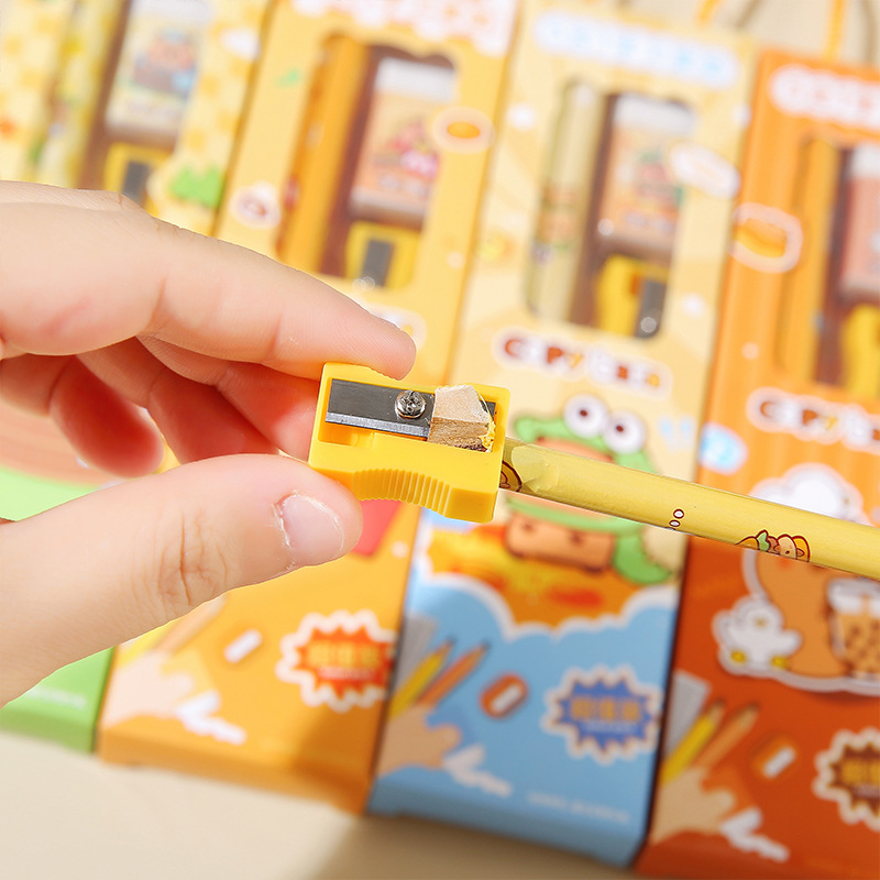 Children's Day gift stationery set, children's school supplies pencil and ruler five-piece set, wholesale of kindergarten festival gifts Specification drawing