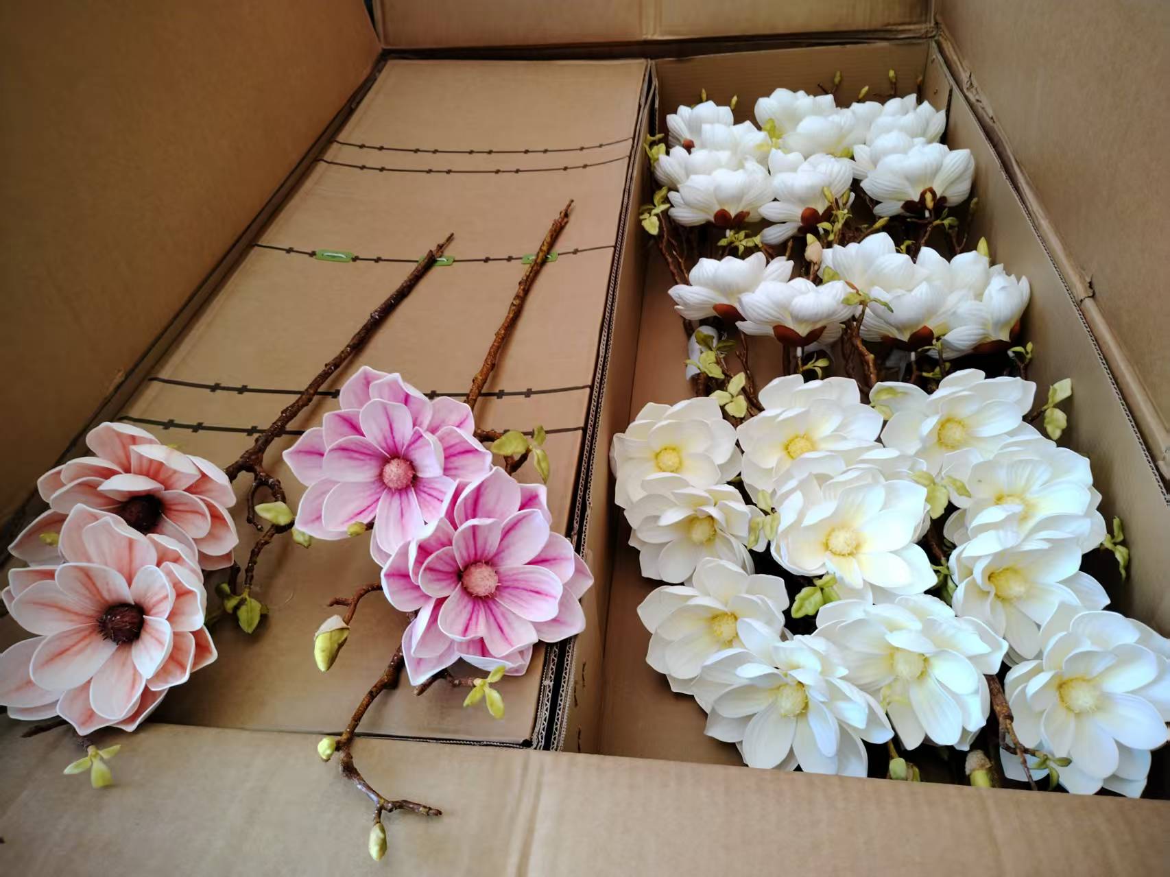 A variety of creative gifts and home decoration artworks of the first snow magnolia artificial flower are available for selection detail image 4
