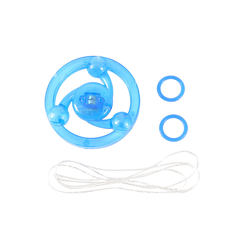 Luminous whistle, flywheel, cable, flashing flywheel, nostalgic classic, flashing gyroscope, night market, street stall, toy wholesale Item Picture