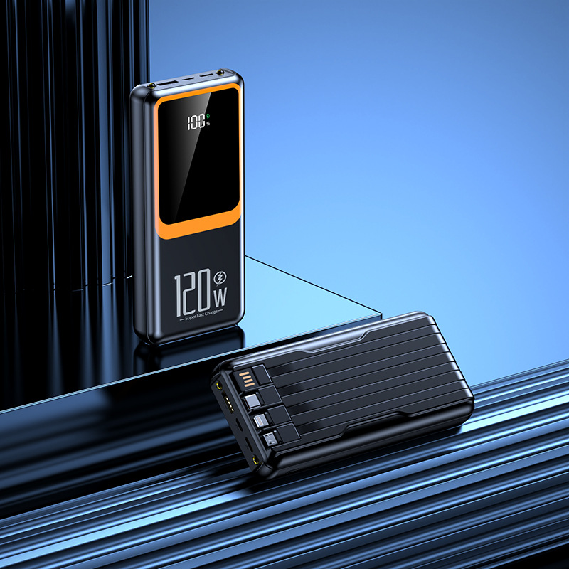 Built-in digital display, 20000 power bank, 120W super fast charging, large-capacity mobile power bank, portable Specification image